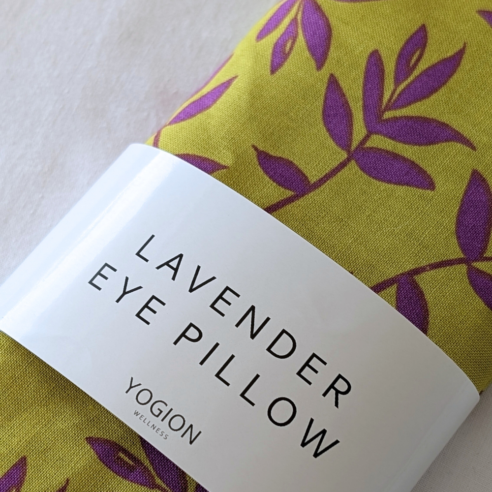 Lavender Eye pillow - Purple Leaves - yogion wellness