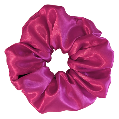 Handmade Danae XL Satin Pop Pink Scrunchie