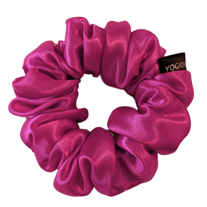 Handmade Danae XS Satin Pop Pink Scrunchie