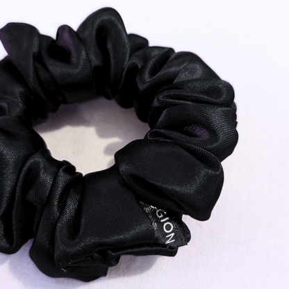 Handmade Eva XS Satin Black Scrunchie