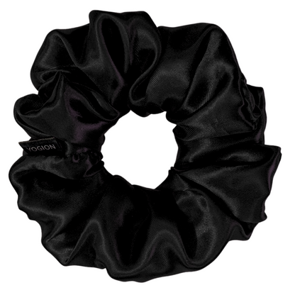 Handmade Eva XL Satin Black Scrunchie
