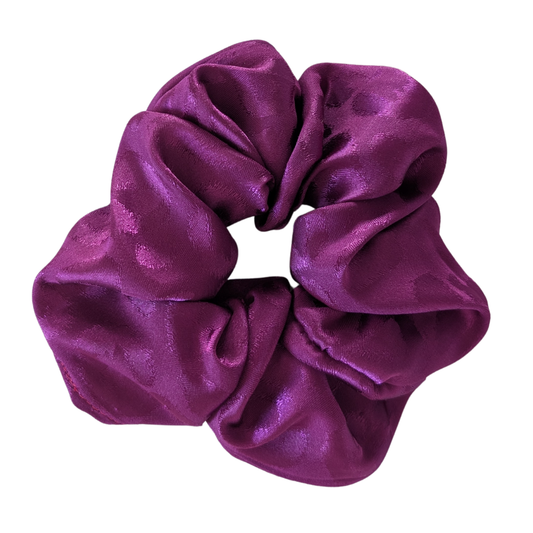 isabella XL plum SATIN scrunchies