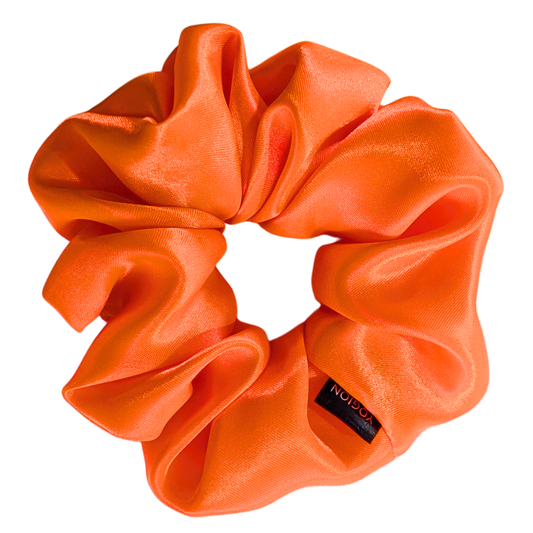 Handmade Korina MINI Satin orange Neon Scrunchie