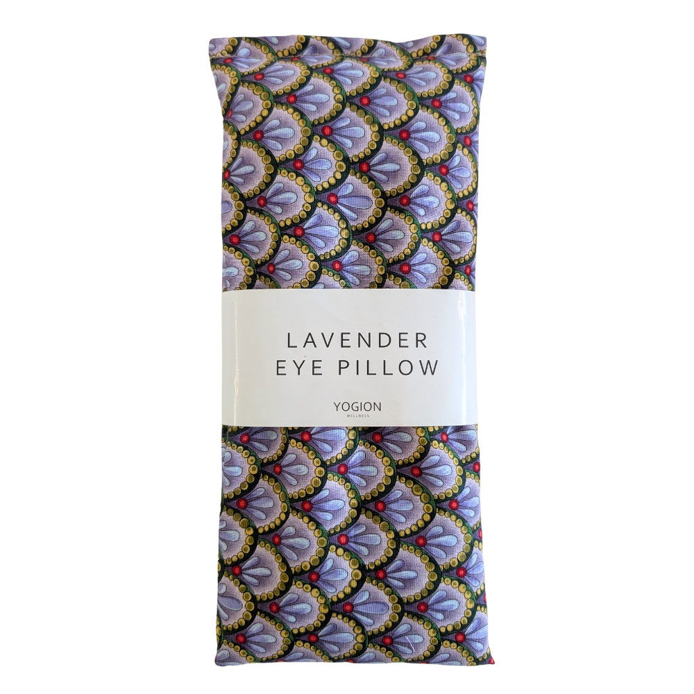 Lavender Eye Pillow - Peacock scale