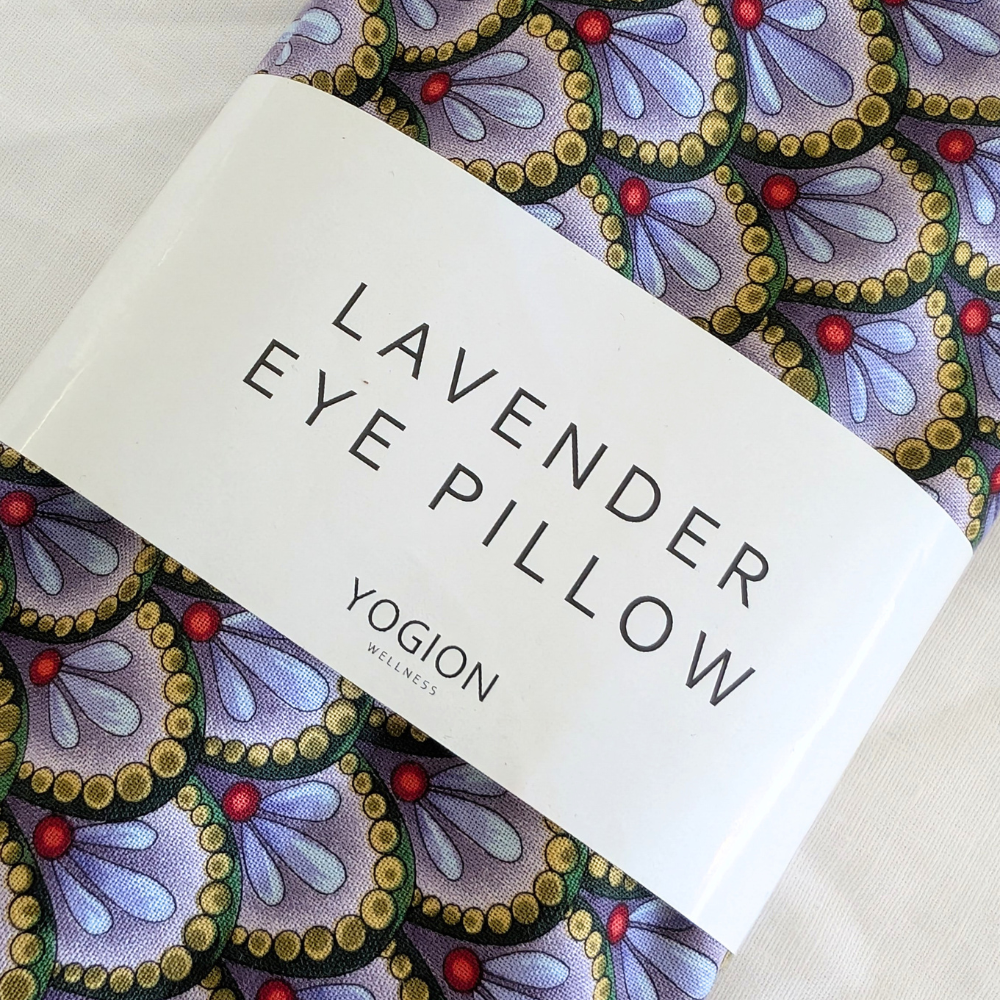 Lavender Eye Pillow - Peacock scale