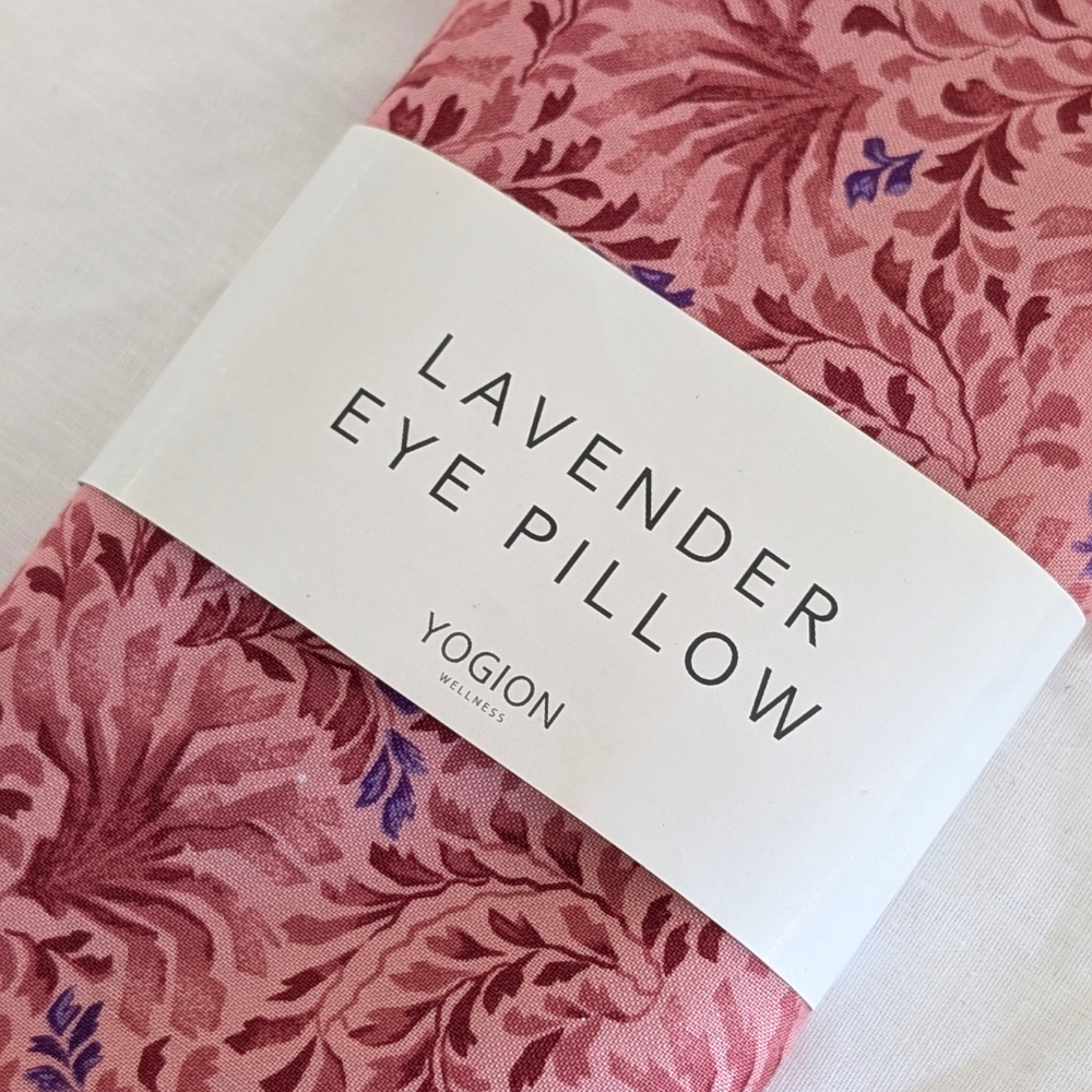 Lavender Eye pillow - Dusty Pink Botanical - handmade 