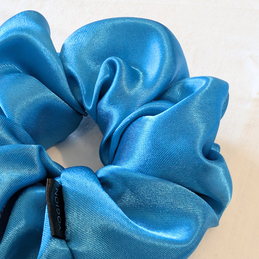 Handmade Natalia XL Satin sky blue Scrunchie