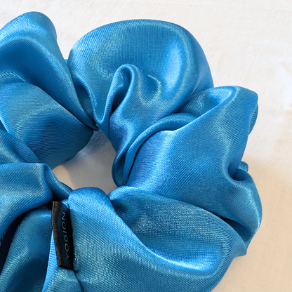 Handmade Natalia XL Satin sky blue Scrunchie