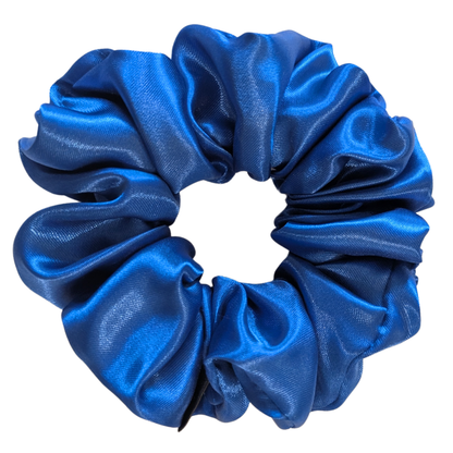 Handmade Olga MINI Satin Blue Scrunchie