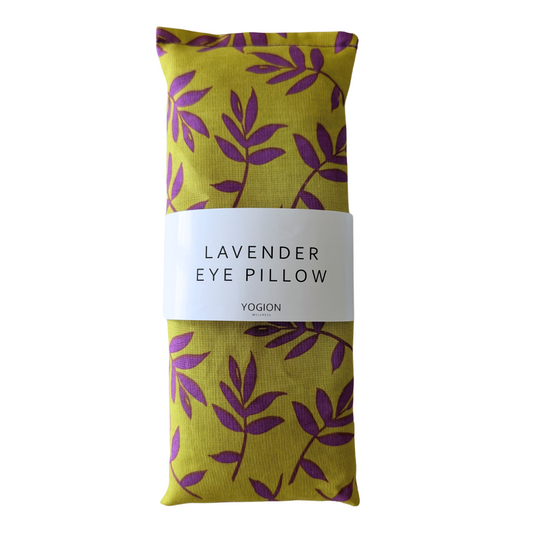 Lavender Eye pillow - Purple Leaves - yogion wellness