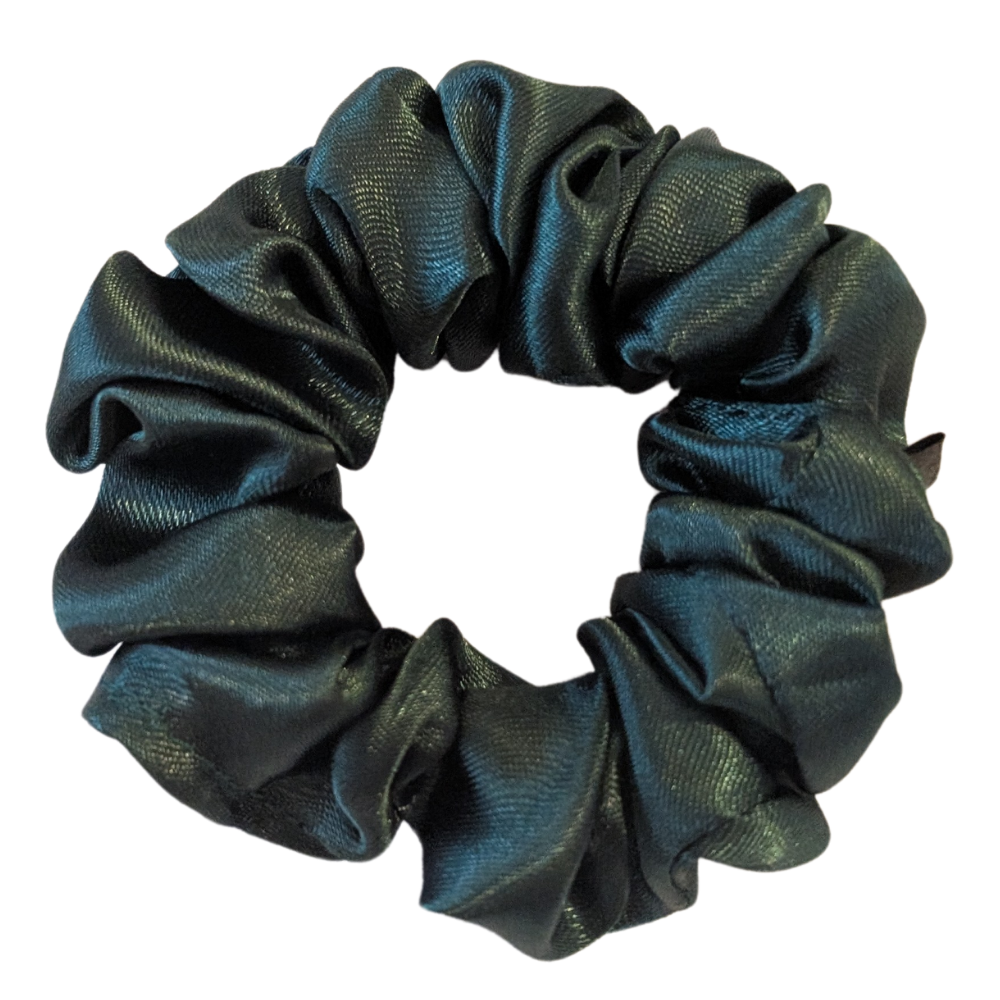 Handmade Stella XS Satin Forest Green Scrunchie