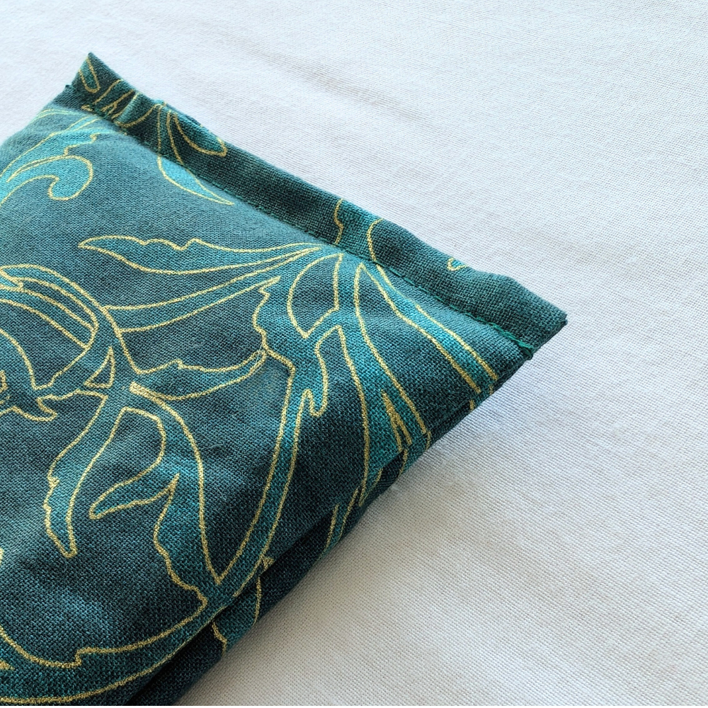 Yogion wellness - Lavender Eye pillow - Teal Gold Botanical