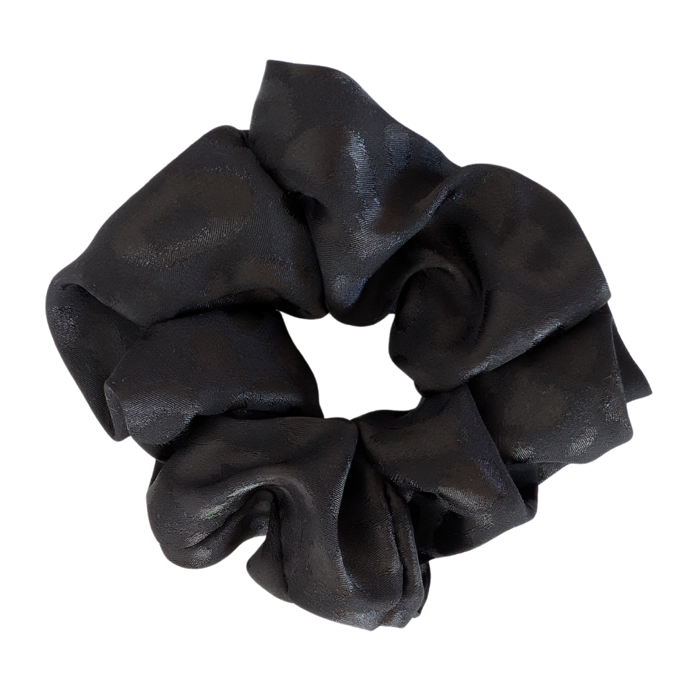 Vasiliki XL SATIN BLACK scrunchie
