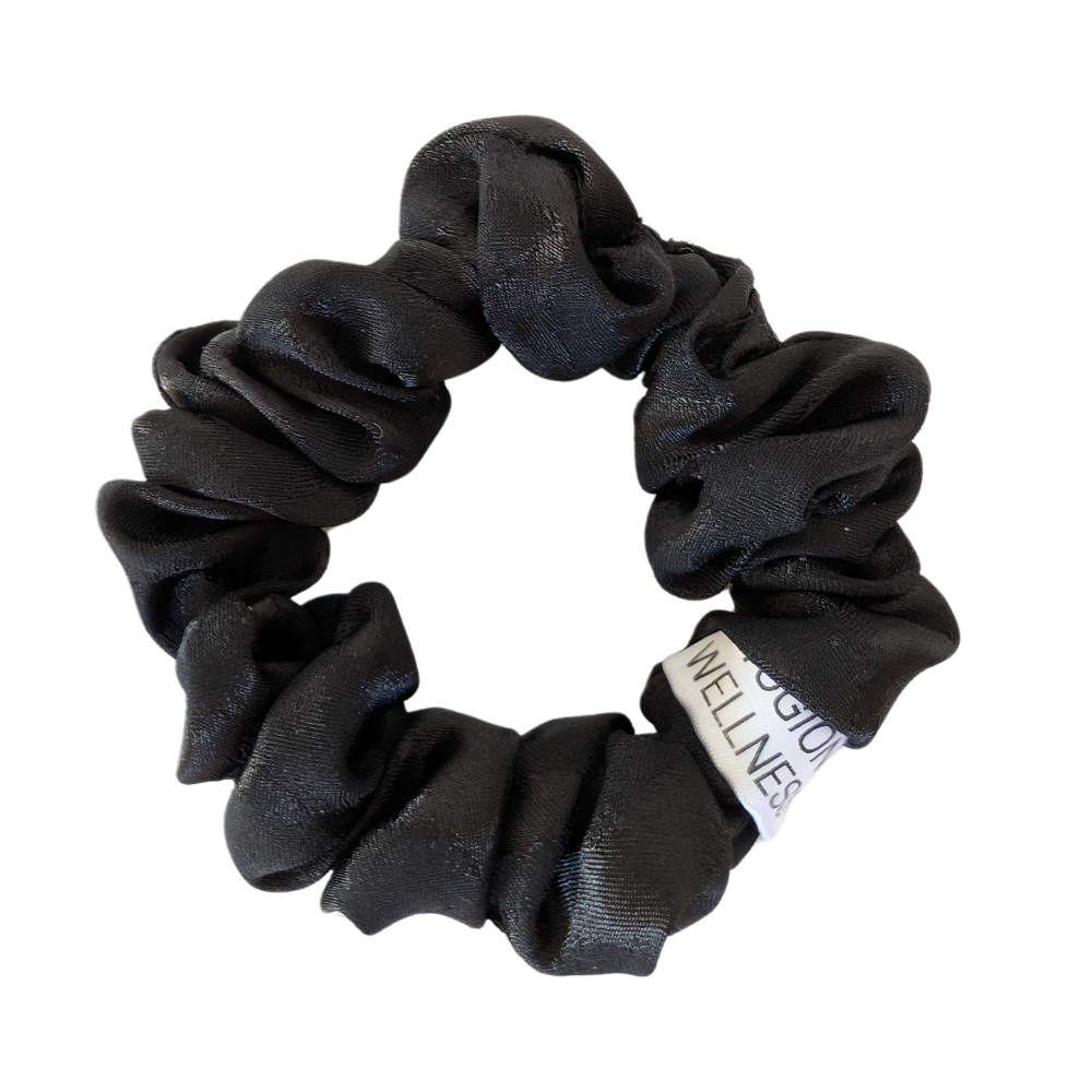 Vasiliki xxs SATIN BLACK scrunchie