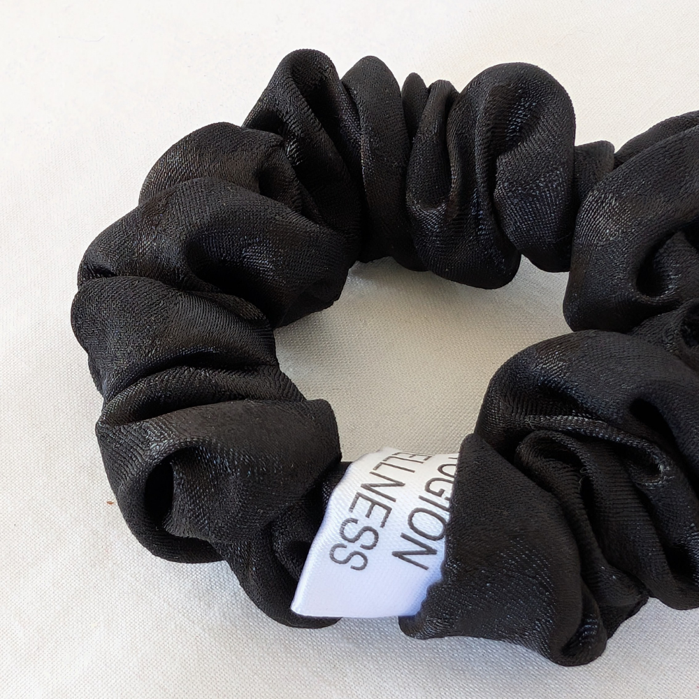 Vasiliki XXS SATIN BLACK scrunchie