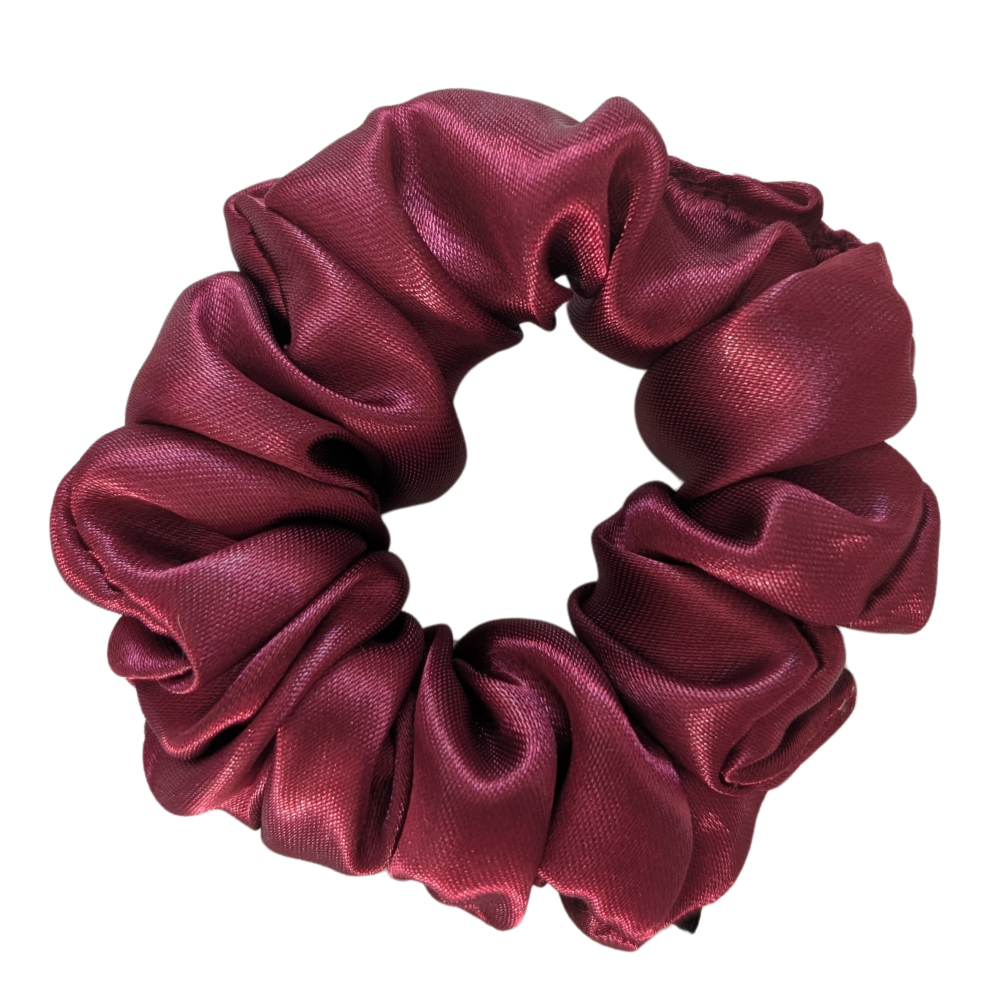 Viktoria XS Satin Burgundy Scrunchie