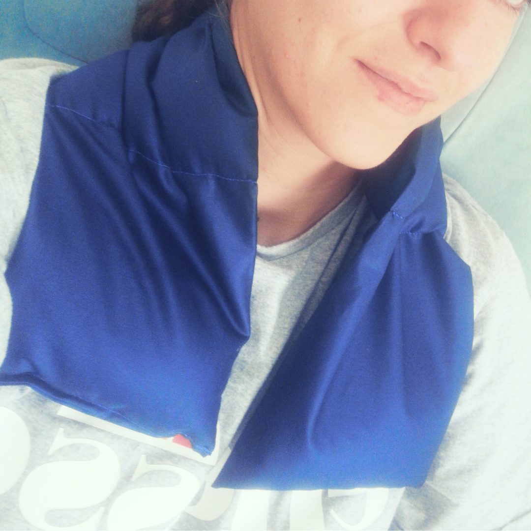 Violet Blue Lavender Neck Wrap Pillow