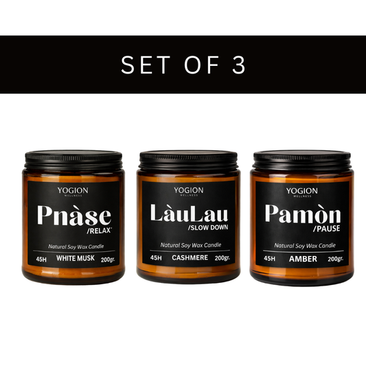 Set of 3 - Mindfulness Candles Gift Set