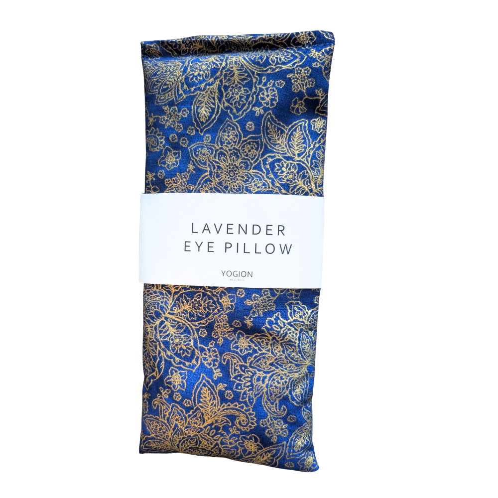 Lavender Eye pillow - Blue gold Paisley