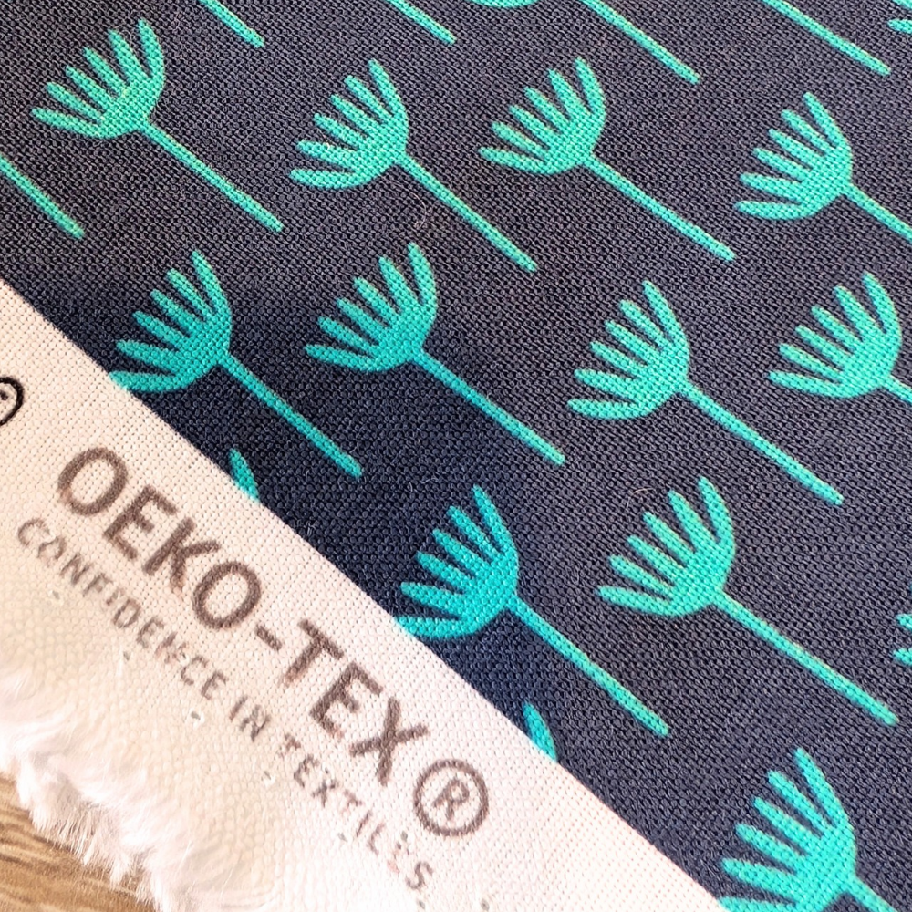 Lavender Eye pillow - Mint Geo tulips