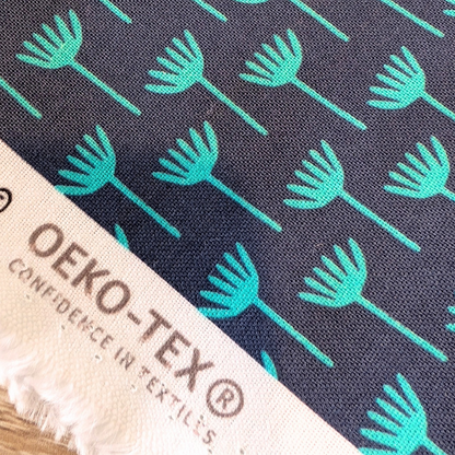 Lavender Eye pillow - Mint Geo tulips