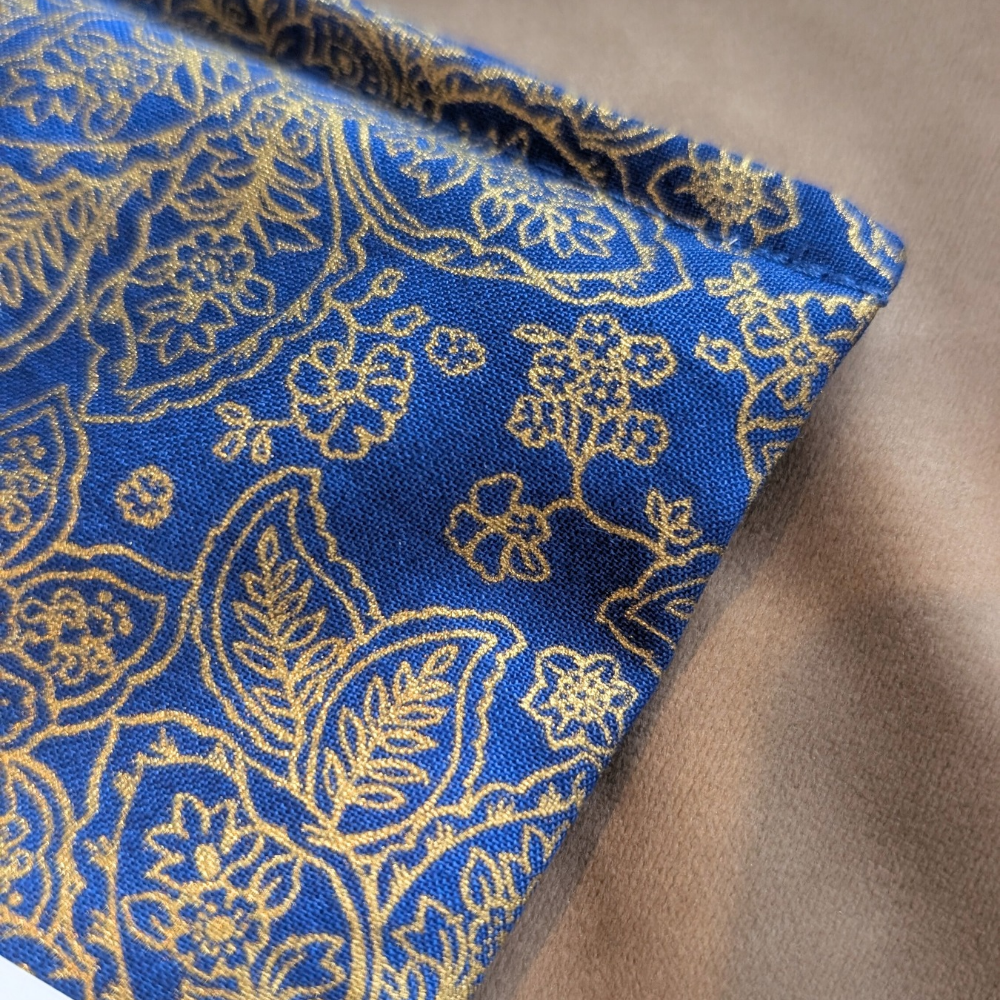 Lavender Eye pillow - Blue gold Paisley