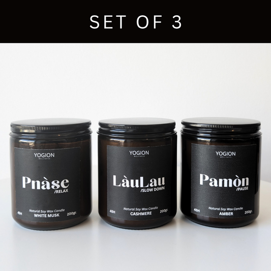 Set of 3 - Mindfulness Candles Gift Set