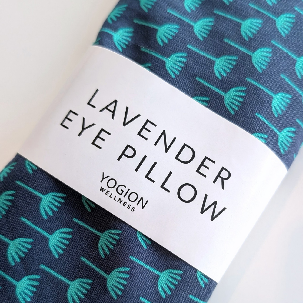 Lavender Eye pillow - Mint Geo tulips