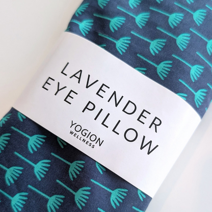 Lavender Eye pillow - Mint Geo tulips