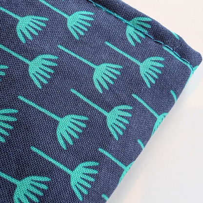 Lavender Eye pillow - Mint Geo tulips
