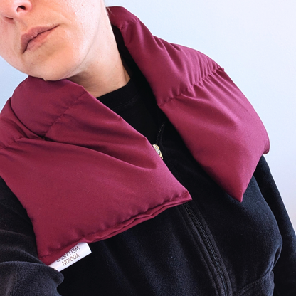 Ruby red lavender neck wrap