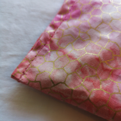 Lavender Eye Pillow Batik Pink Salmon detail