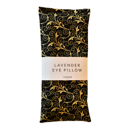 Lavender eye pillow Black Gold Botanical fabric