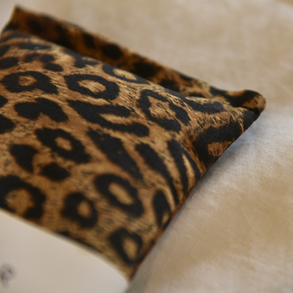 Lavender eye pillow Leopard fabric 