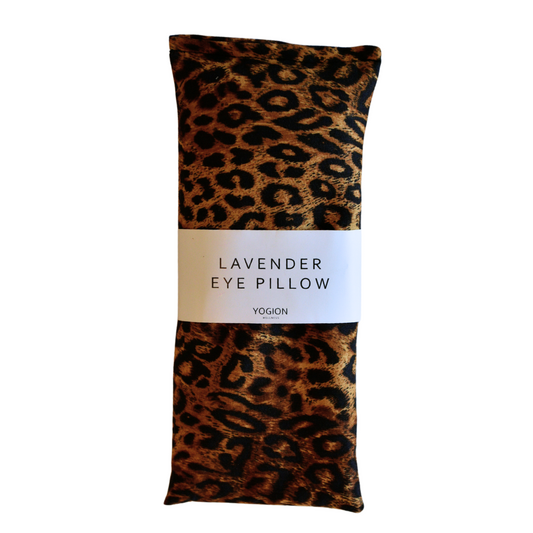 Lavender eye pillow Leopard fabric