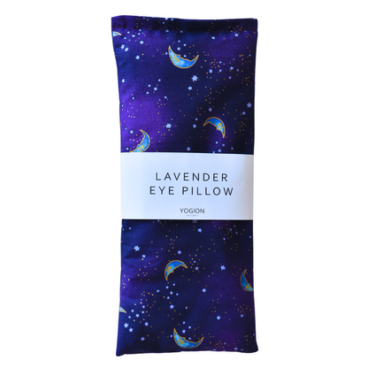 Lavender eye pillow Purple Golden moon fabric